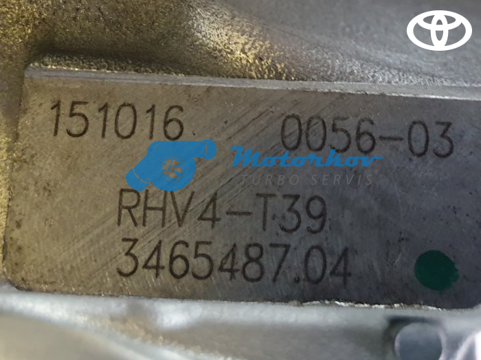 Turbokompresor za Toyotu RHV4-T39 - Image 2
